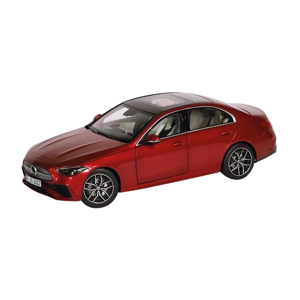 NZG 1022/12 1/18 Ölçek, Mercedes-Benz C-Class, Kırmızı, Sergilemeye Hazır Metal Araba Modeli