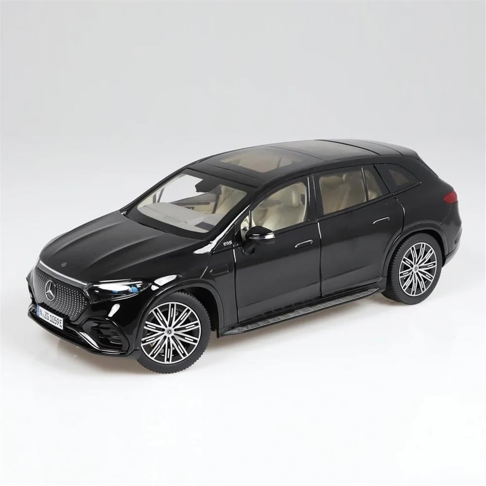 NZG 1059/50 1/18 Ölçek, Mercedes-Benz EQS AMG Line SUV, Siyah, Sergilemeye Hazır Metal Araba Modeli