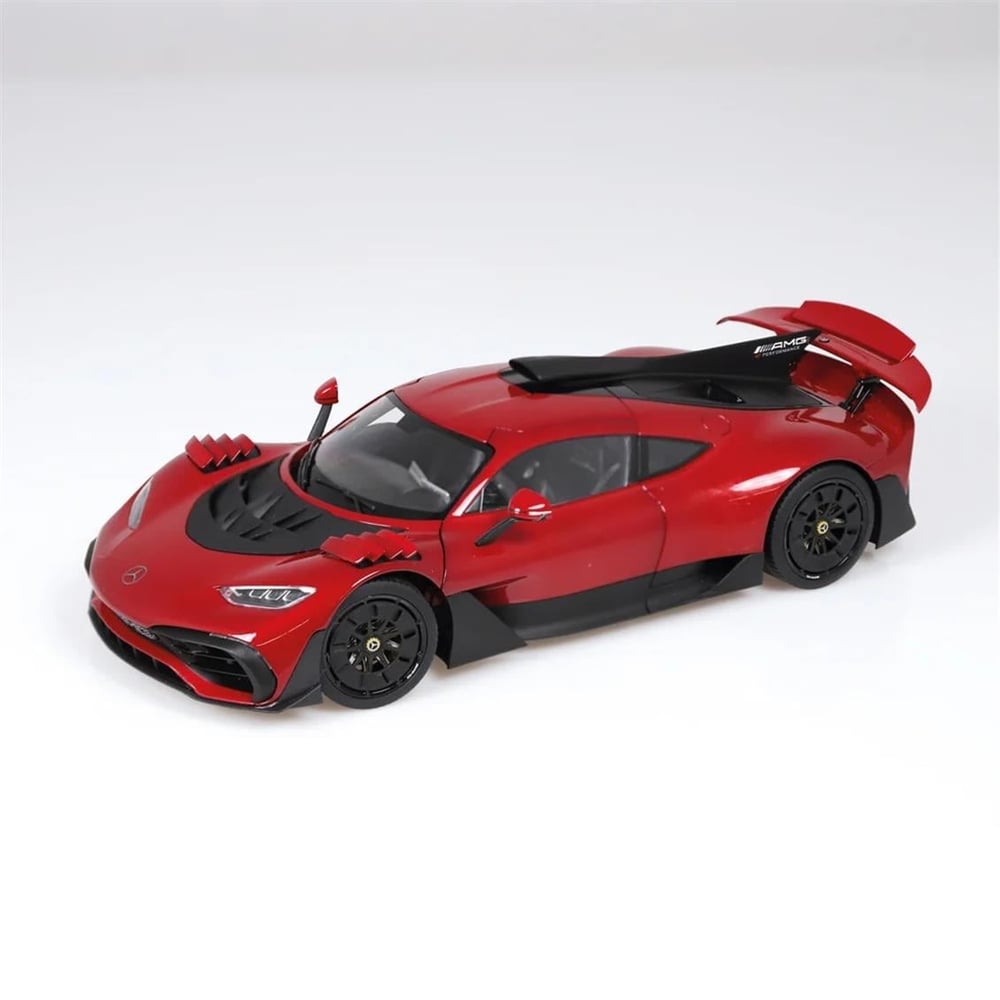 NZG 1067/11 1/18 Ölçek, Mercedes-Benz AMG One (Race), Patagonya Kırmızısı, Sergilemeye Hazır Metal Yarış Arabası Modeli