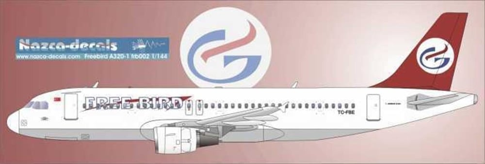 Nazca Decals Frb001 1/144 Ölçek, Freebird Decal-Old Scheme
