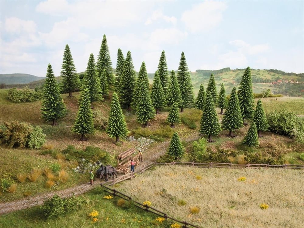Noch 26821 Köknar Ağaçları, 50 Adet, 5-14 cm. Diorama Malzemesi