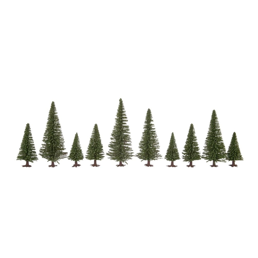 Noch 26930 Çam Ağaçları, 10 Adet, 5-14 cm. Diorama Malzemesi