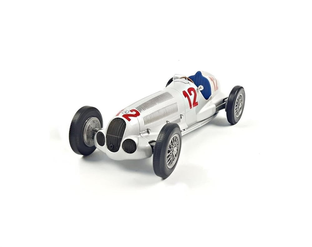 Norev B66040637 1/18 Ölçek, Mercedes Benz Rudolf Caracciola W125 #12 Winner German GP 1937, Sergilemeye Hazır Metal Araba Model