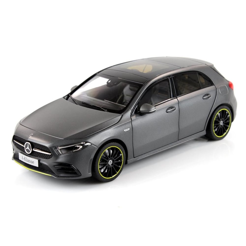 Norev B66960428 1/18 Ölçek, Mercedes Benz A Class (W177) 2018, Mountain Grey Magno, Sergilemeye Hazır Metal Araba Modeli