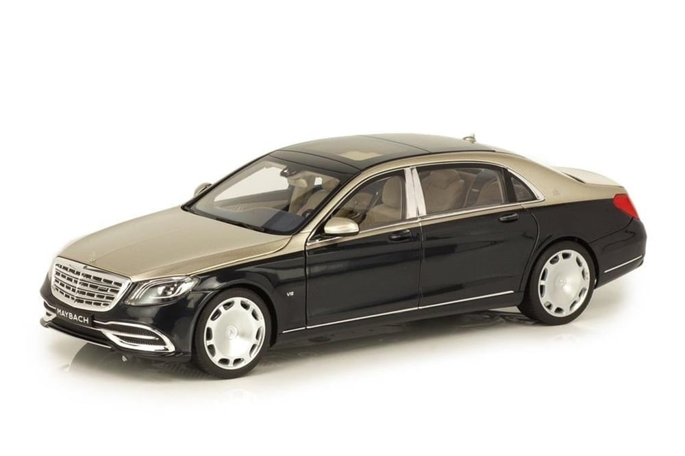 Norev B66960615 1/18 Ölçek, Mercedes Benz Maybach S650 (X222) 2020, Aragonite Silver Blue Metallic, Sergilemeye Hazır Metal Ara
