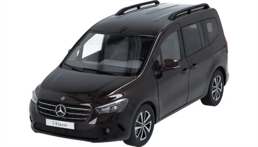 Nzg 66004182 1/18 Ölçek, Mercedes Benz T-Klasse, Rubellite Red Metalic, Sergilemeye Hazır Metal Araba Modeli