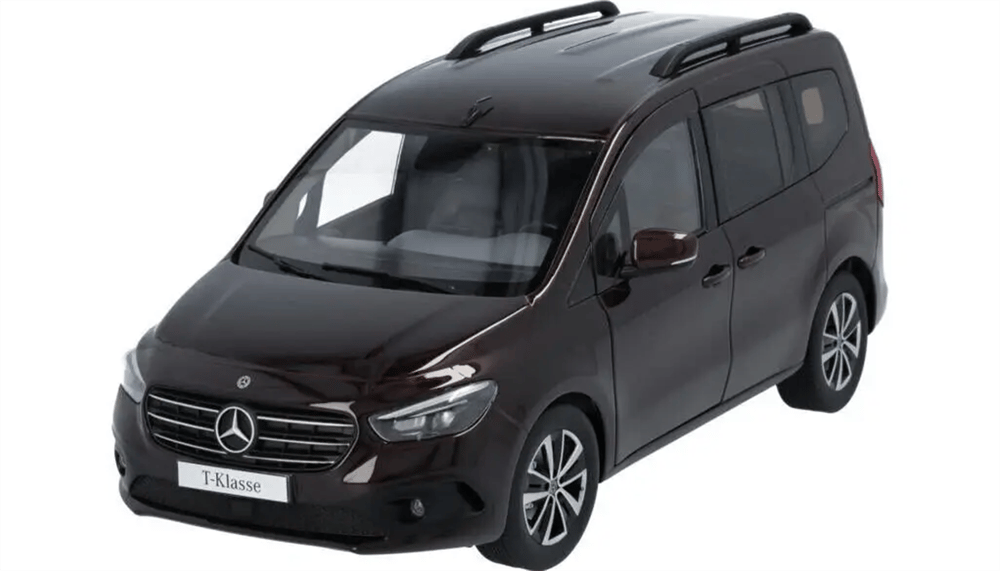 Nzg 66004182 1/18 Ölçek, Mercedes Benz T-Klasse, Rubellite Red Metalic, Sergilemeye Hazır Metal Araba Modeli