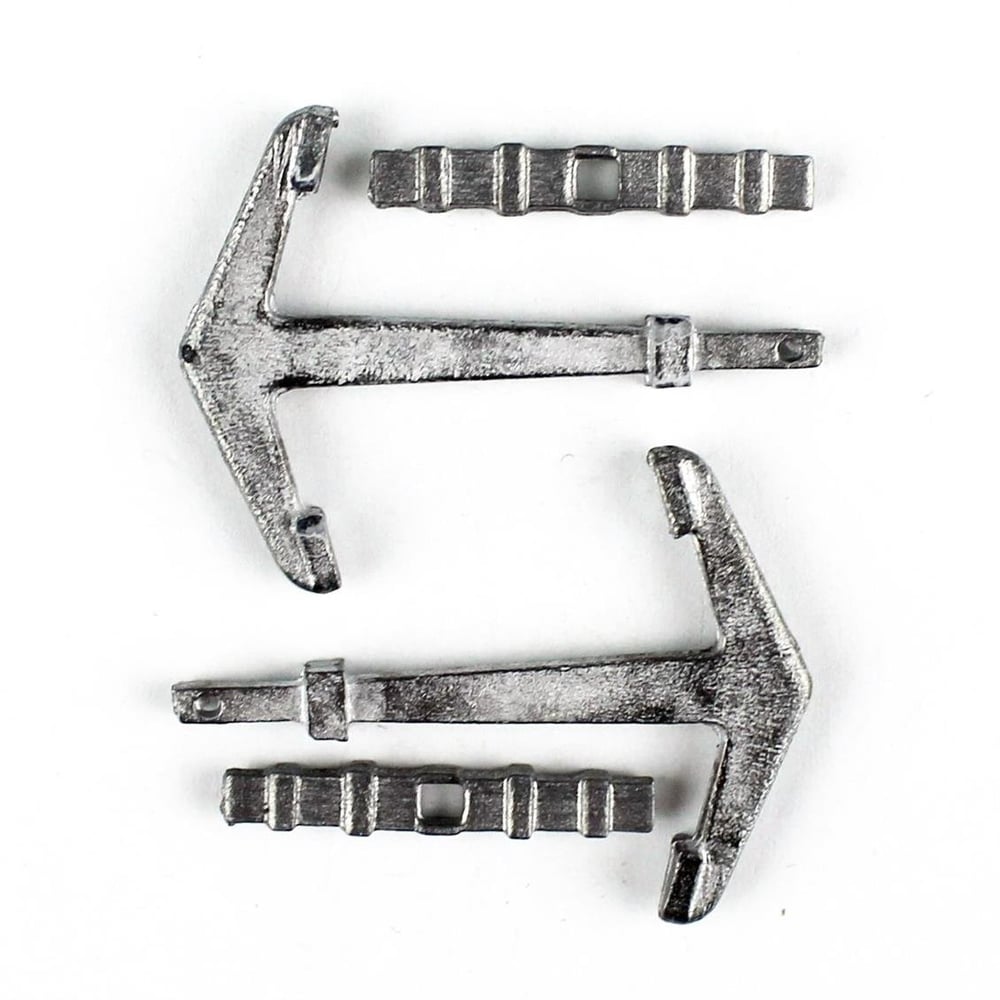 Occre 17013 30 mm.Antik Çapa ve Dipçik, Zamak, 2 Adet