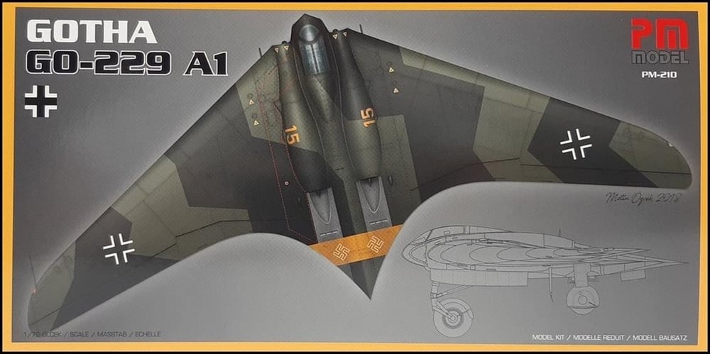 PM Model 210 1/72 Ölçek, Gotha GO-229 A1 Avcı-Bombardıman Uçağı, Plastik Model kiti