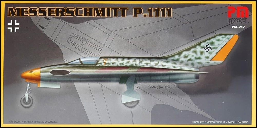 PM Model 217 1/72 Ölçek, Messerschmitt P.1111 Avcı Uçağı, Plastik Model kiti