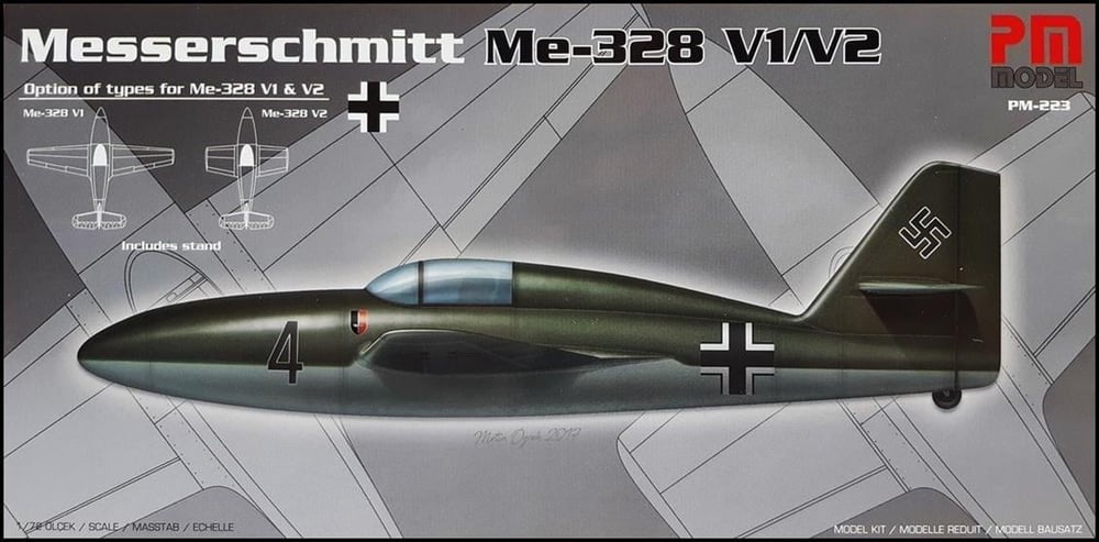 PM Model 223 1/72 Ölçek, Me-328 V1/V2 Savaş Uçağı, Plastik Model kiti