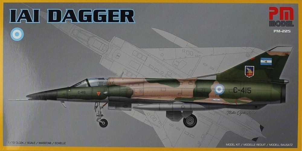 PM Model 225 1/72 Ölçek, IAI Dagger Avcı Uçağı, Plastik Model kiti