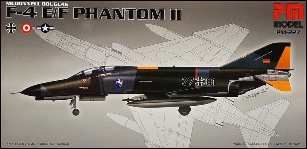 PM Model 226 1/18 Ölçek, F-4E/F Phantom II Avcı-Bombardıman Uçağı, Plastik Model kiti
