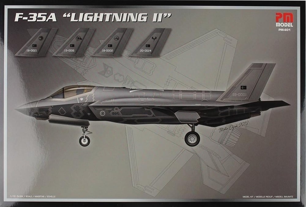PM Model 601 1/72 Ölçek, F-35A ( Lightning II ) Savaş Uçağı, Plastik Model kiti