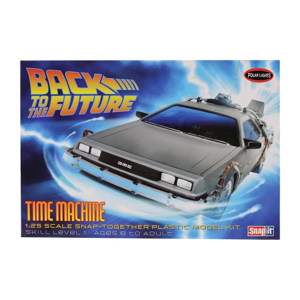 Polar Lights 911 1/25 Ölçek, Back to the Future Time Machine Araba, Plastik Model kiti