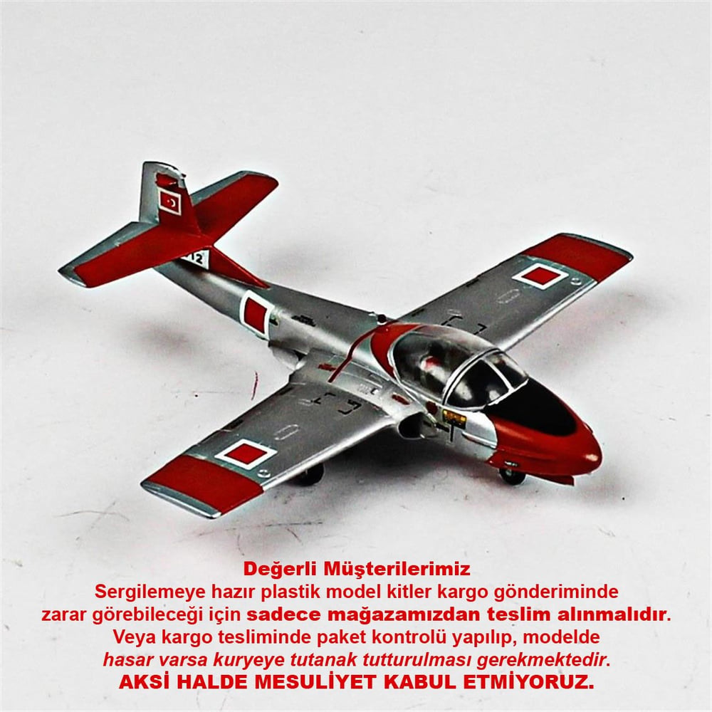 QD057 1/72 T-37A Tweet Sergilemeye Hazır Plastik Uçak Modeli