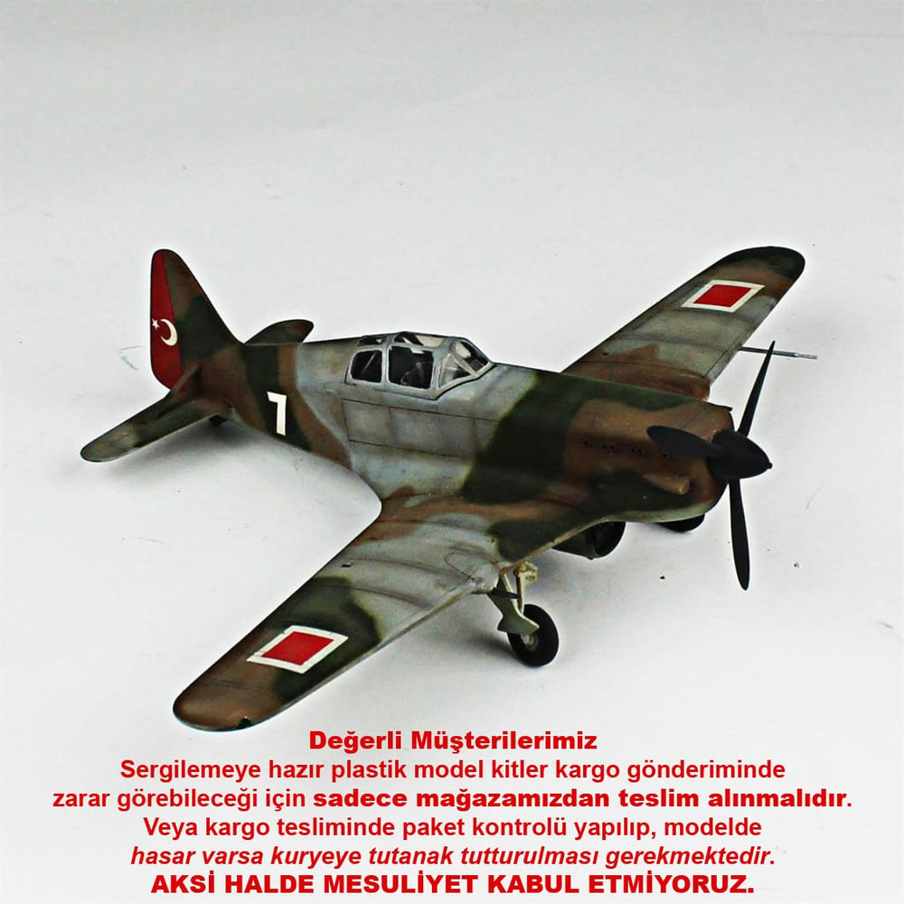 QD116 1/48 MS-406 Sergilemeye Hazır Plastik Uçak Modeli