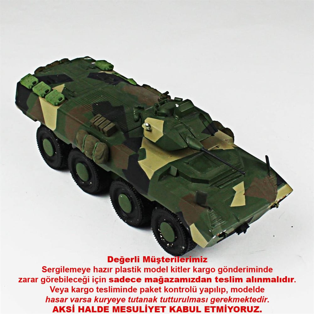 QD203 1/35 PARS 8x8 Scratch, Sergilemeye Hazır Plastik Tank Modeli