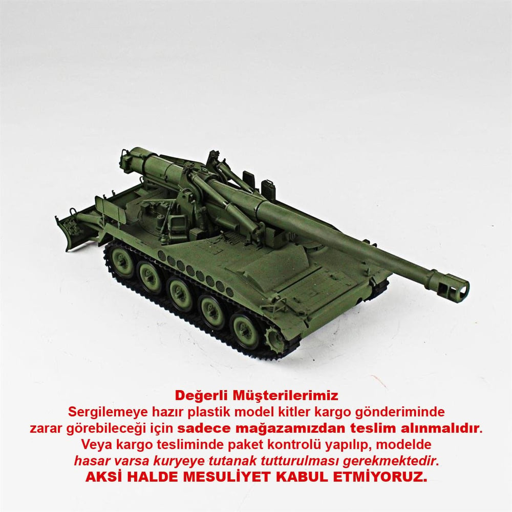 QD223 1/35 M110 203 mm. Obüs, Italeri,  Sergilemeye Hazır Plastik Tank Modeli