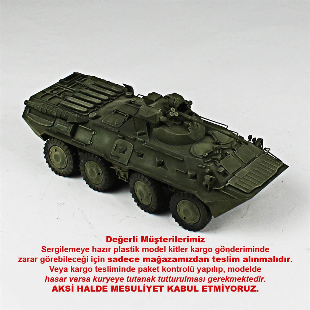 QD224 1/35 BTR-80A, Zvezda, Sergilemeye Hazır Plastik Tank Modeli