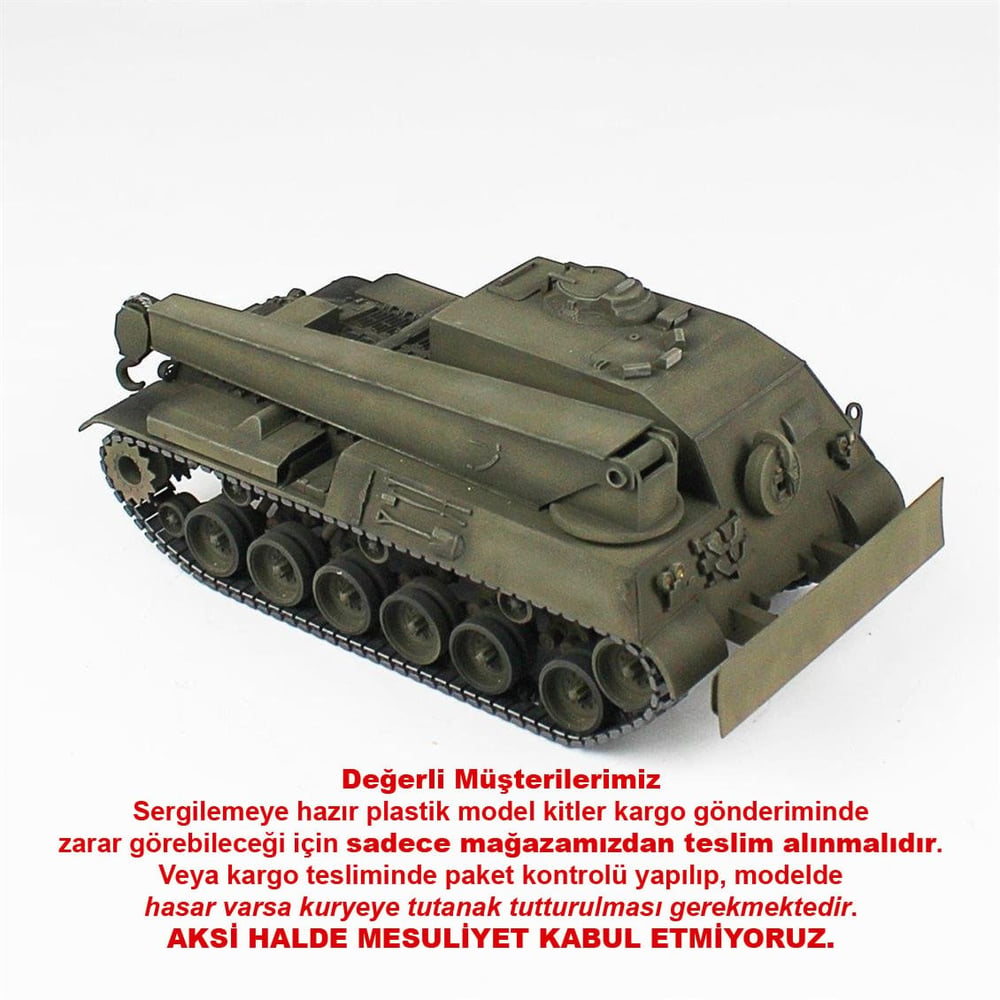QD226 1/35 M48TK Tamay, Tamiya+Scratch, Sergilemeye Hazır Plastik Tank Modeli