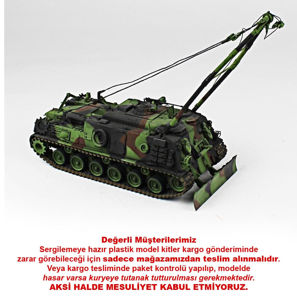 QD227 1/35 M88 Bergepanzer / afv club  Sergilemeye Hazır Plastik Tank Modeli