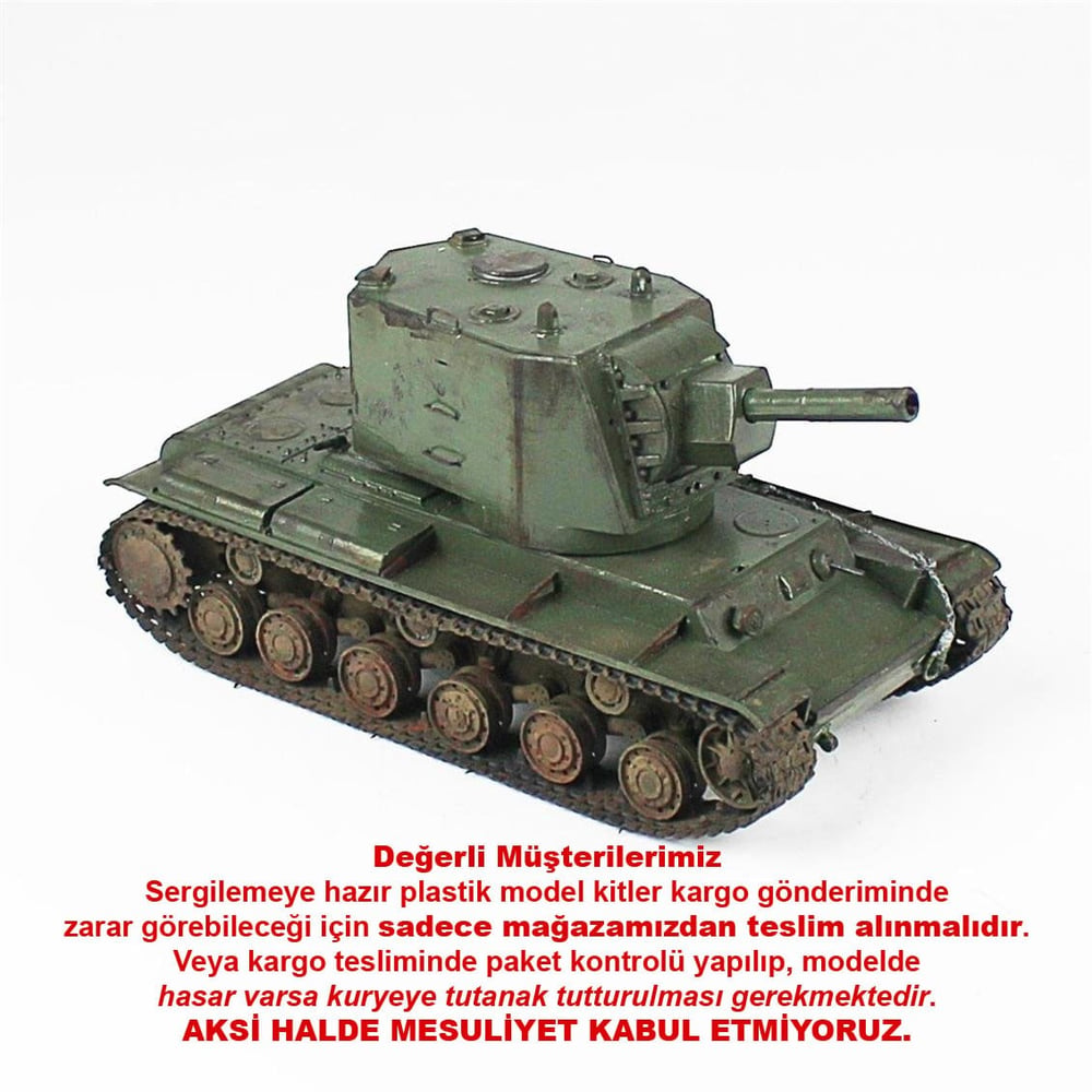 QD231 1/35 KV-2, Zvezda, Sergilemeye Hazır Plastik Tank Modeli