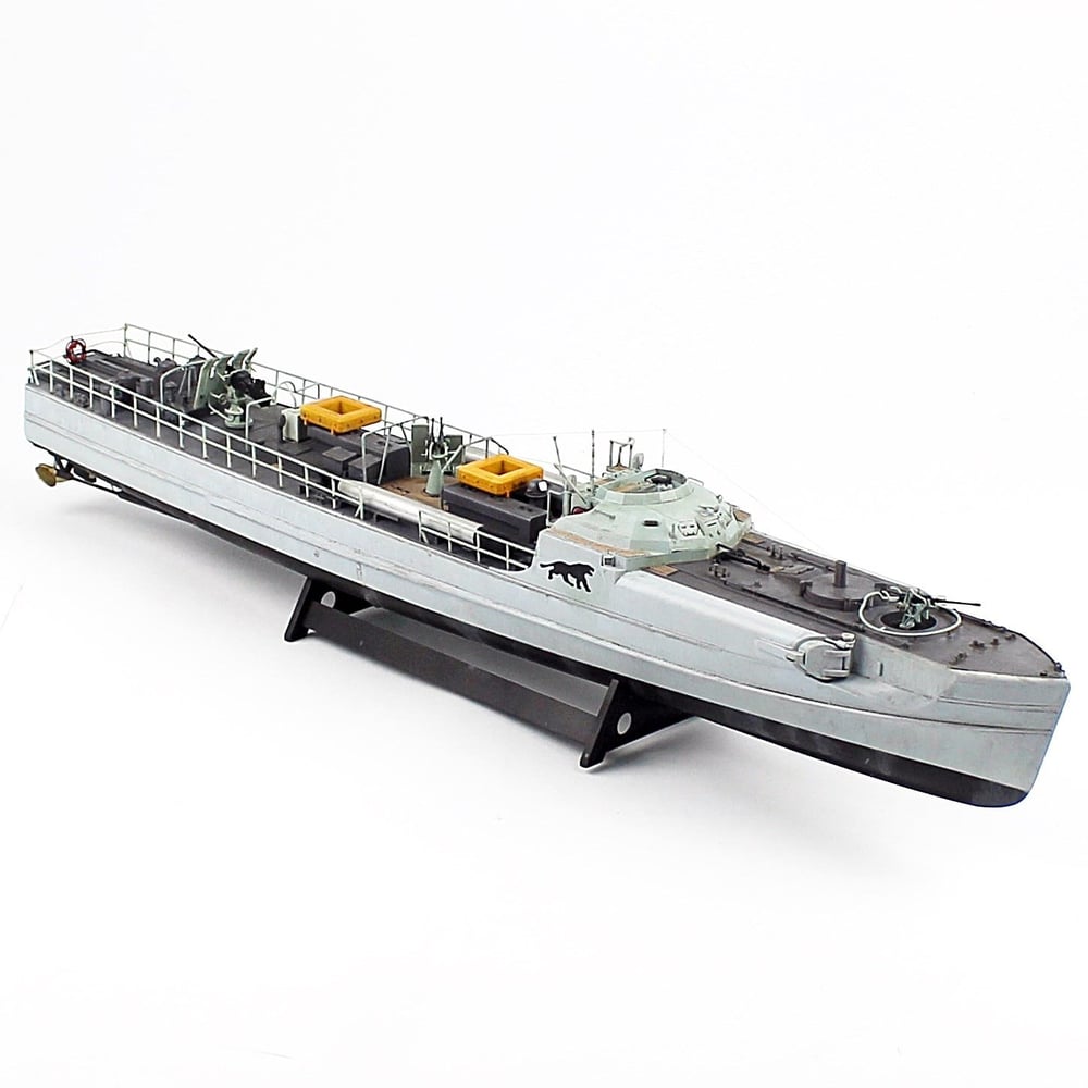 QD405 1/72 Ölçek, Alman S-100 Class Torpedo Boat, Sergilemeye Hazır, Plastik Gemi Modeli