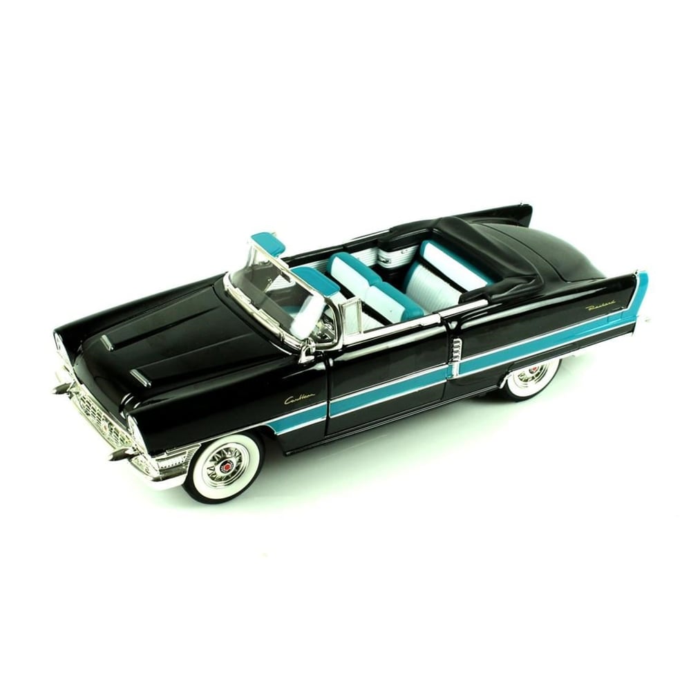 Road Signature 92618 1/18 Ölçek, 1955 Packard Caribbean Convertible, Black, Sergilemeye Hazır Metal Araba Modeli
