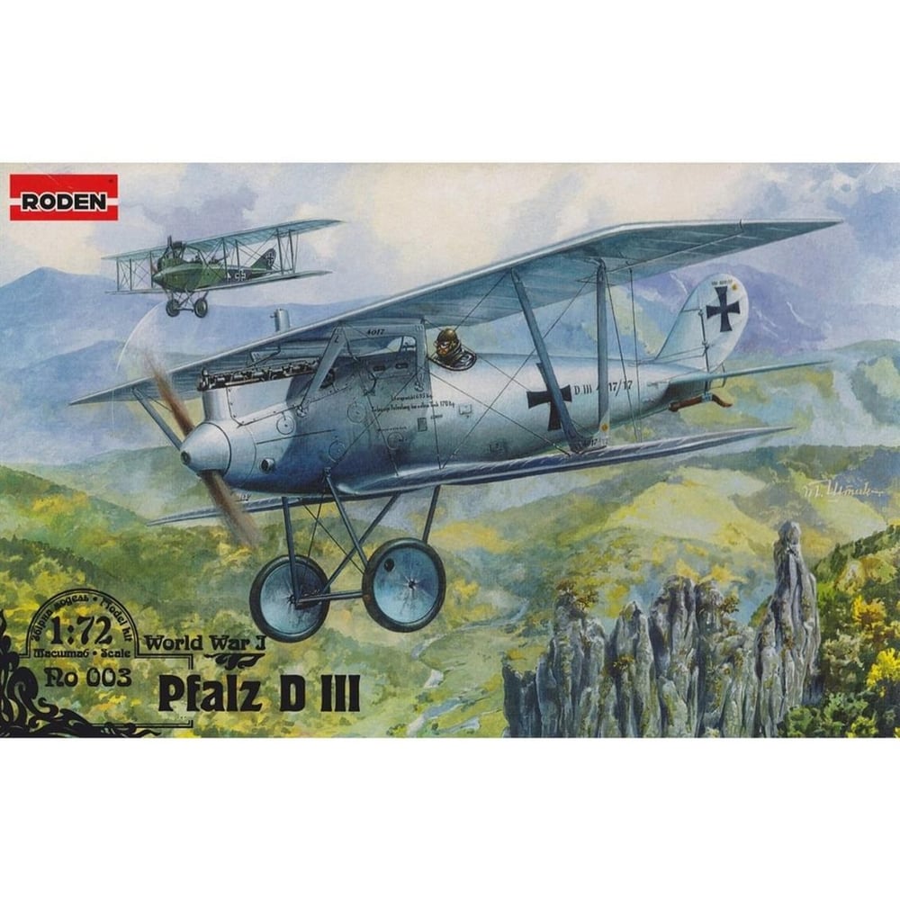 Roden 003 1/72 Ölçek, Pfalz D.III