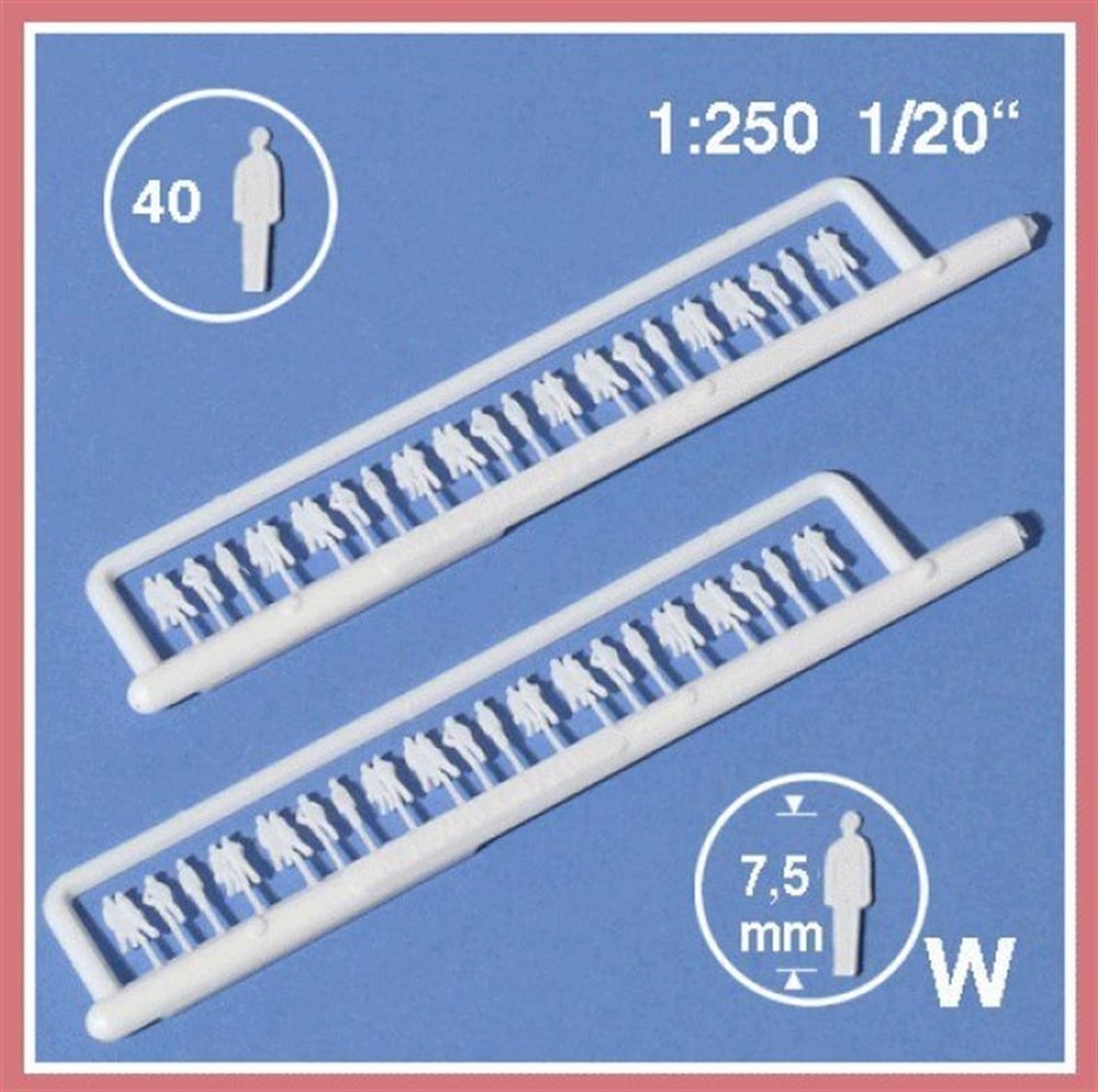 Schulcz 23101 1/250 Ölçek, Ayakta Duran İnsan Figürleri-Beyaz-40