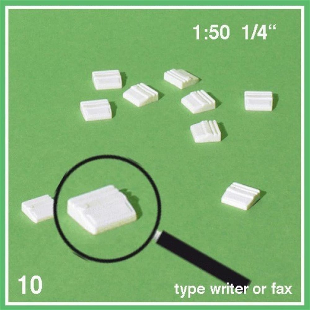 Schulcz 552304 1/50 Ölçek, Fax-Beyaz-10 Adet