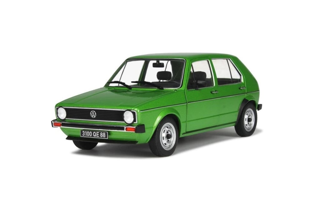 Solido S1800203 1/18 Ölçek, 1983 Volkswagen Golf-Yeşil-Sergilemeye Hazır Metal Araba Modeli
