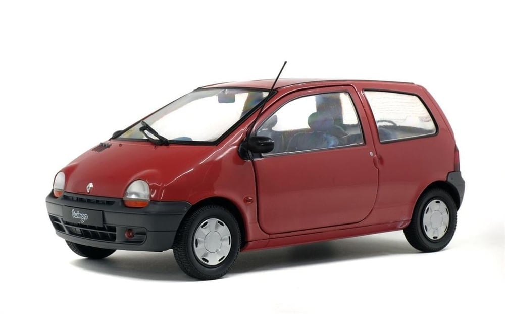Solido S1804002 1/18 Ölçek, 1993 Renault Twingo Mk1-Kırmızı-Sergilemeye Hazır Metal Araba Modeli