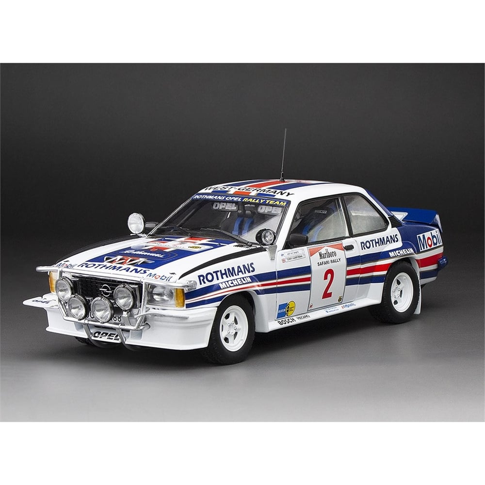 Sunstar 5453 1/18 Ölçek, Opel Ascona 400 -#2 A.Vatanen/T.Harryman - Winner Marlboro Safari Rally 1983, Sergilemeye Hazır Metal