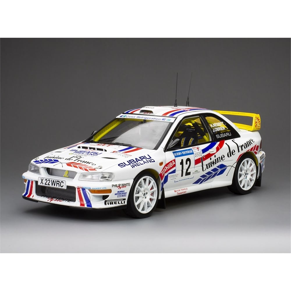 Sunstar 5752 1/18 Ölçek, Subaru Impreza S6 WRC '00 #12 A.Nesbitt / J.O'Brien - Winner Jim Clark Memorial Rally 2002, Sergilemey