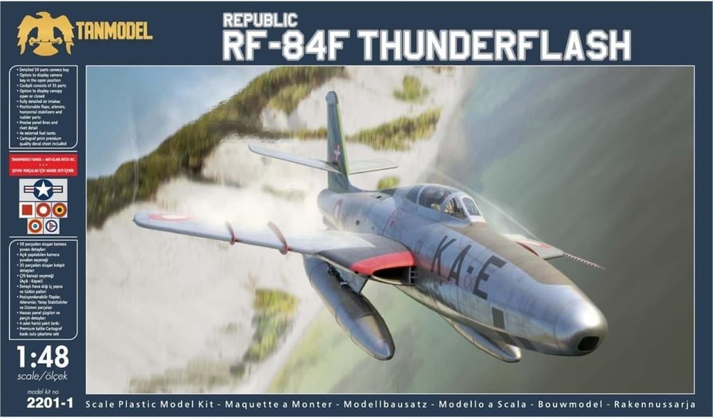 Tan Model 2201 1/48 Ölçek, Republic Rf-84F