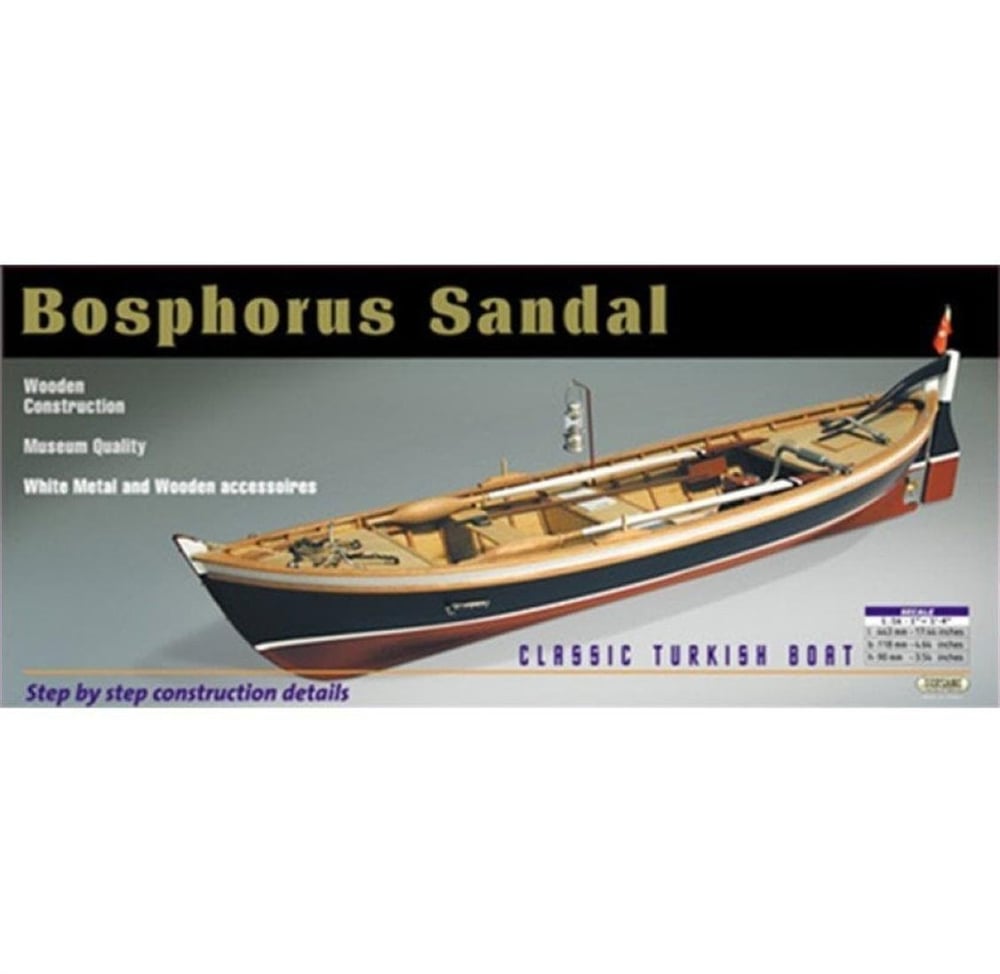 Tersane Model 001 1/16 Ölçek, Balıkçı Sandalı, Bosphorus, Ahşap Tekne Kiti