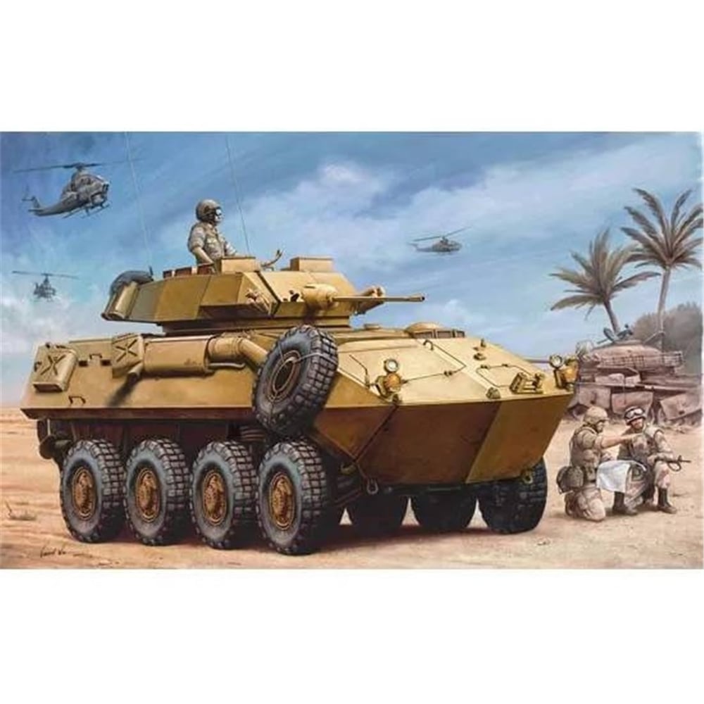 Trumpeter 00349 1/35 Ölçek, LAV-25 (PIRANHA) Amfibik Keşif Aracı, Plastik Model Kiti