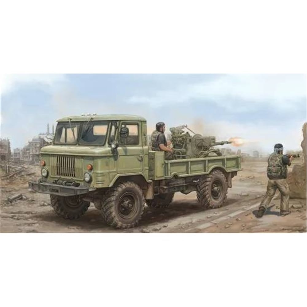Trumpeter 01017 1/35 Ölçek, Russian GAZ-66 Hafif Askeri Kamyon ve