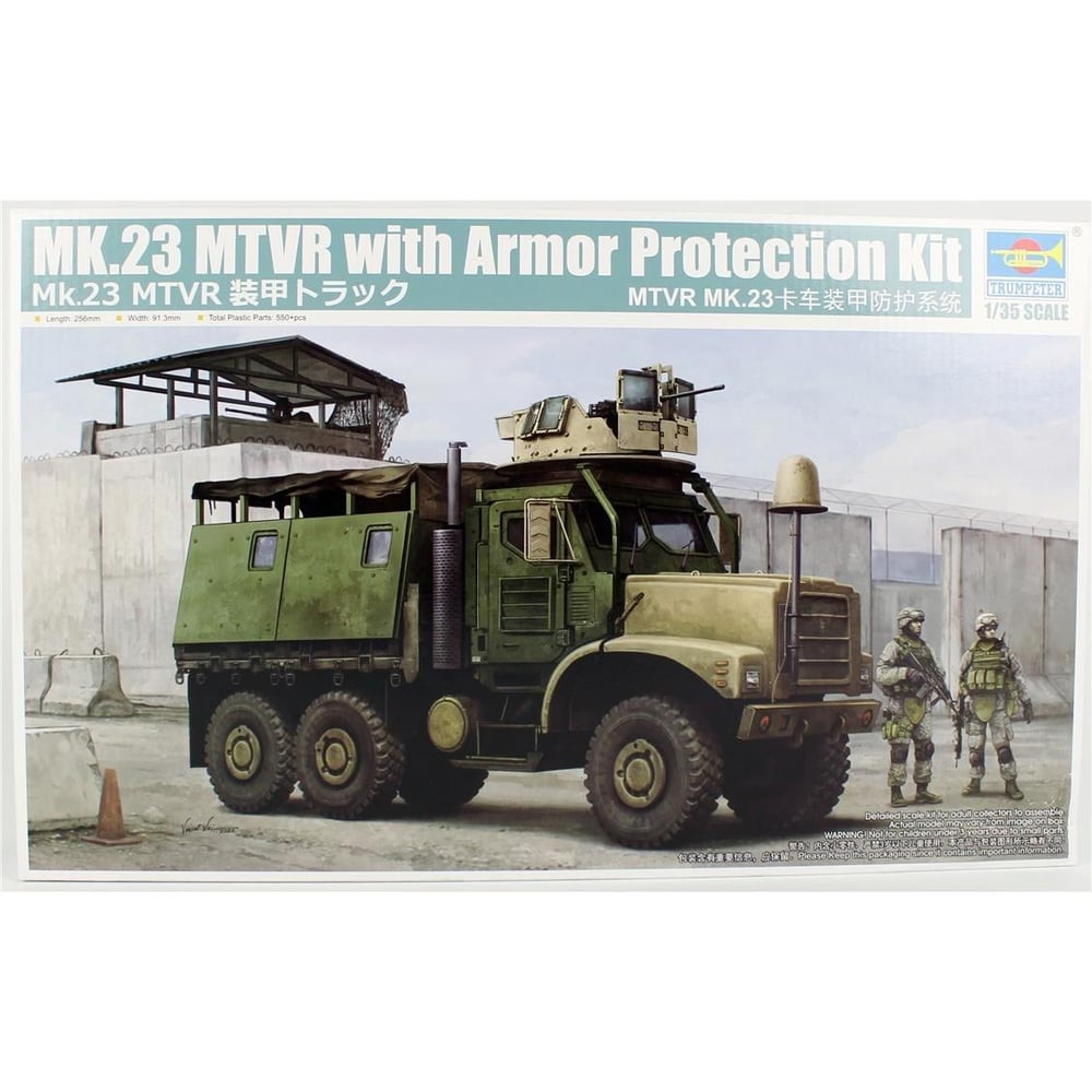Trumpeter 01080 1/35 Ölçek, MK.23 MTVR Zırhlı Kamyon, Plastik Model Kiti