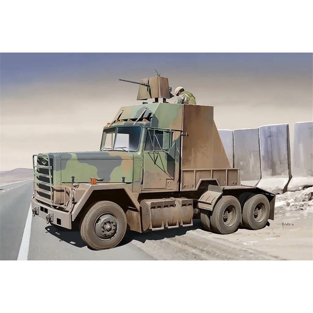 Trumpeter 01084 1/35 Ölçek, M915 Silahlı Kamyon, Plastik Model Kiti