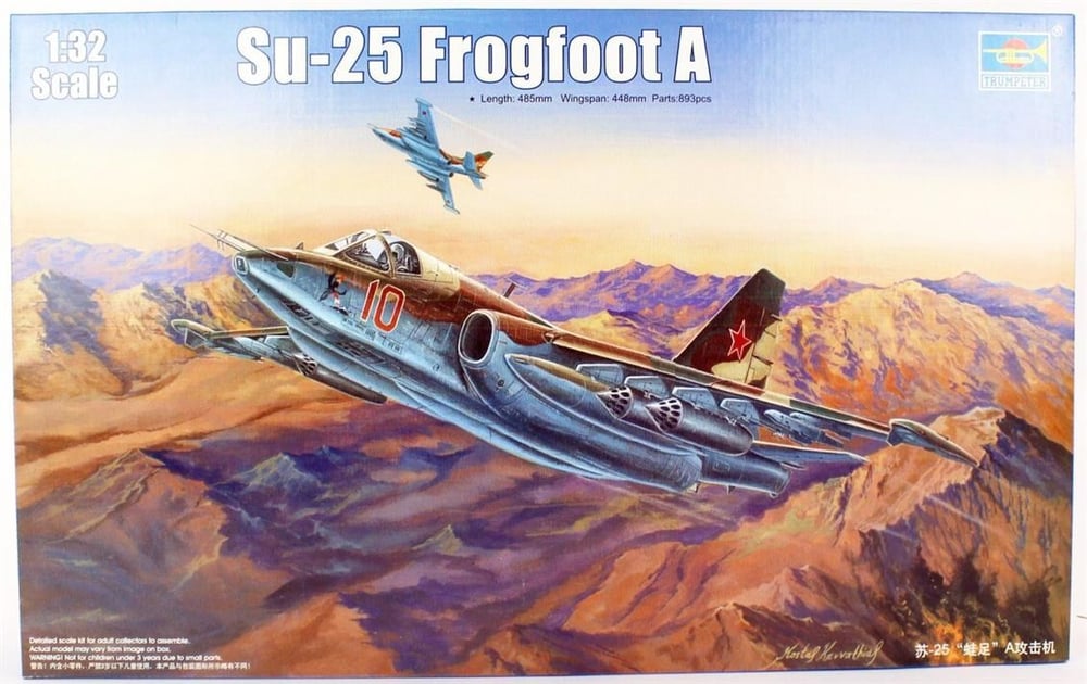 Trumpeter 02276 1/32 Ölçek, Su-25 Frogfoot A Savaş Uçağı Plastik Model Kiti