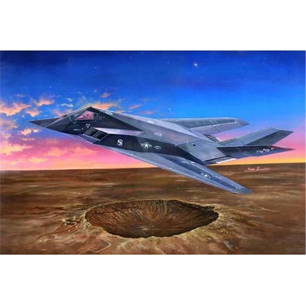 Trumpeter 03219 1/32 Ölçek, F-117A Nighthawk, Savaş Uçağı Plastik Model Kiti