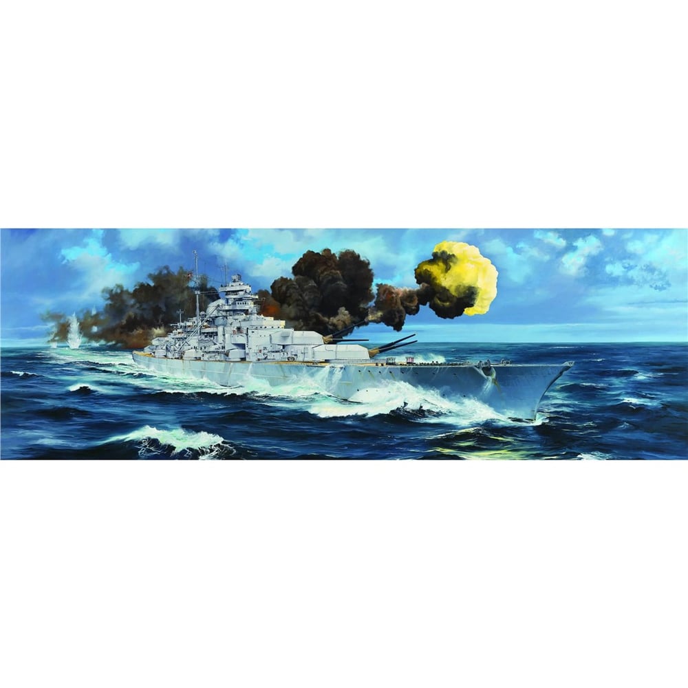 Trumpeter 03702 1/200 Ölçek, Alman Bismarck Savaş Gemisi, Plastik Model Kiti