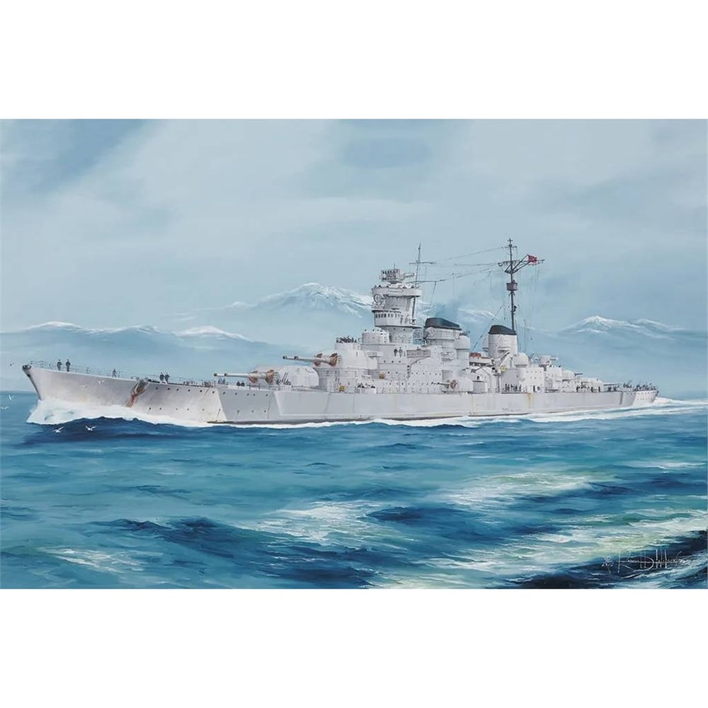 Trumpeter 05370 1/350 Ölçek, DKM Barbarossa, O Sınıfı Savaş Gemisi Plastik Model Kiti