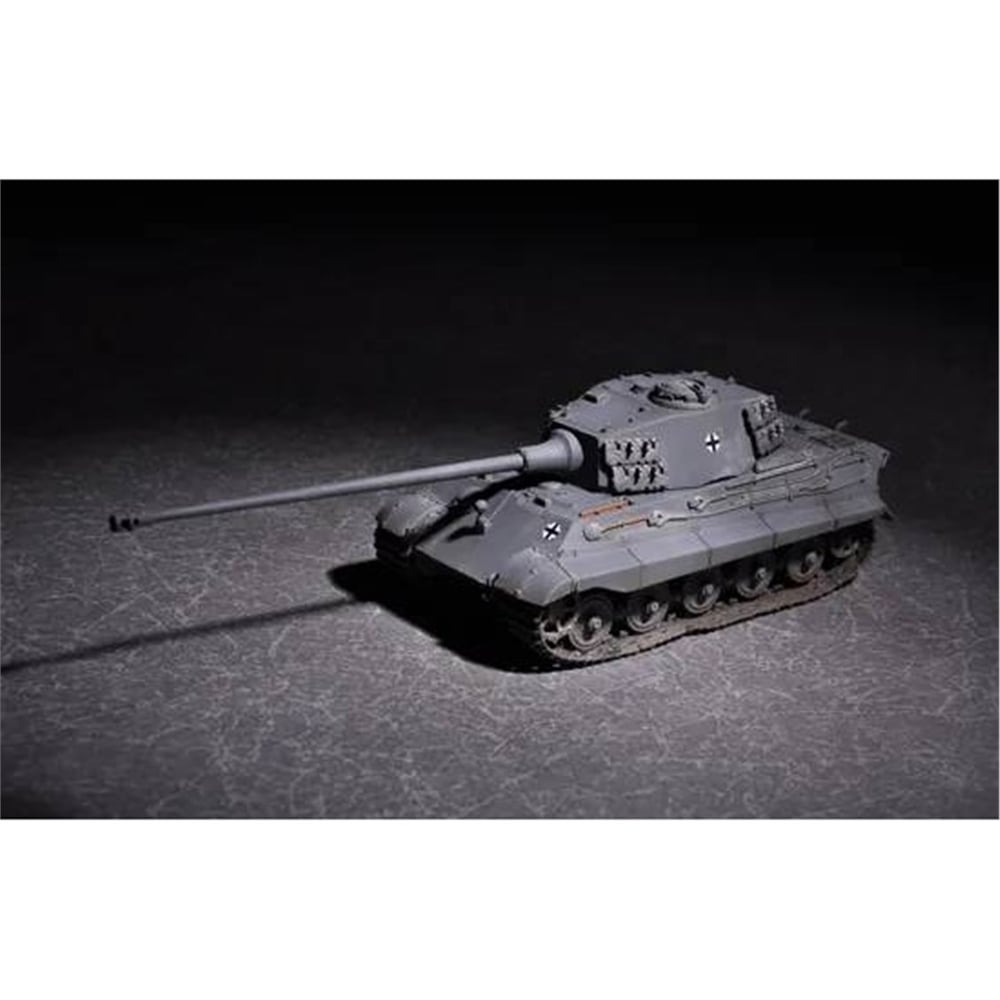 Trumpeter 07160 1/72 Ölçek, Alman King Tiger (Henschel turret) ve 105mm kwk L/65 Ana Muharebe Tankı, Plastik Model Kiti