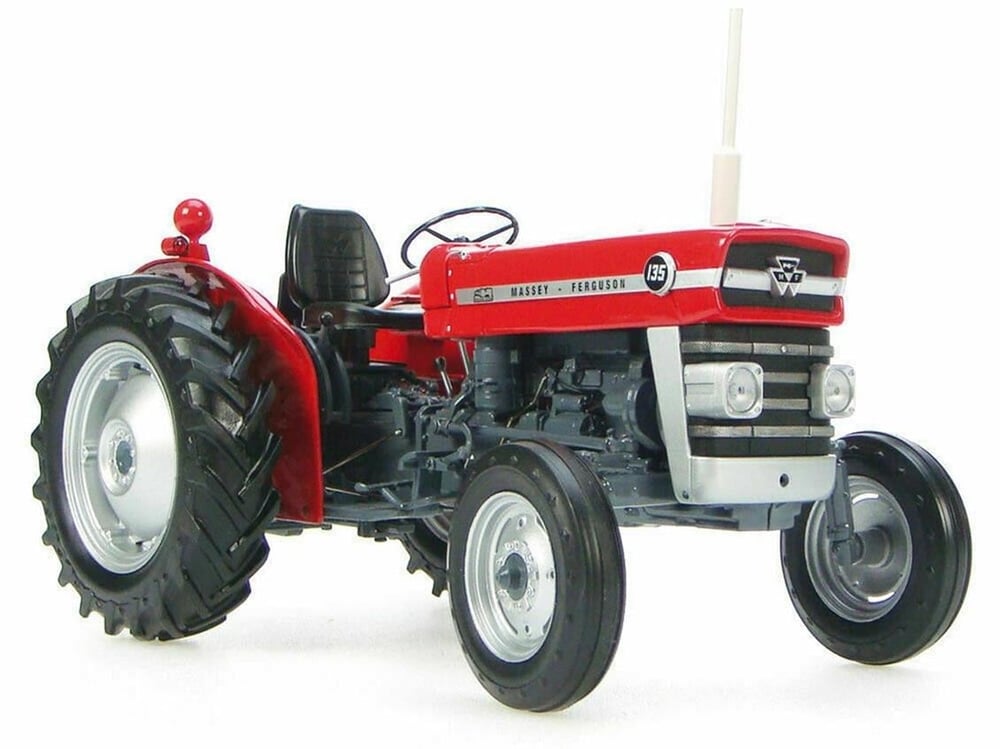 Universal Hobbies UH2698 1/16 Ölçek, Massey Ferguson 135 Traktör, Sergilemeye Hazır Metal Tarımsal Makina Modeli