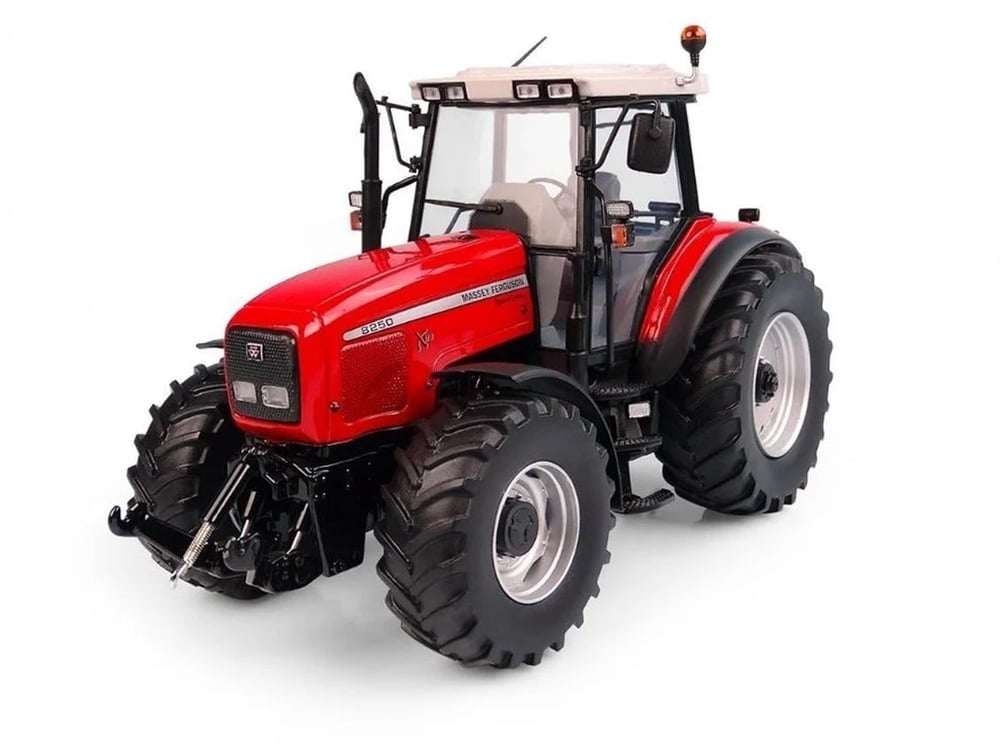 Universal Hobbies UH6257 1/32 Ölçek, Massey Ferguson 8250 Xtra Traktör, Sergilemeye Hazır Metal Tarımsal Makina Modeli