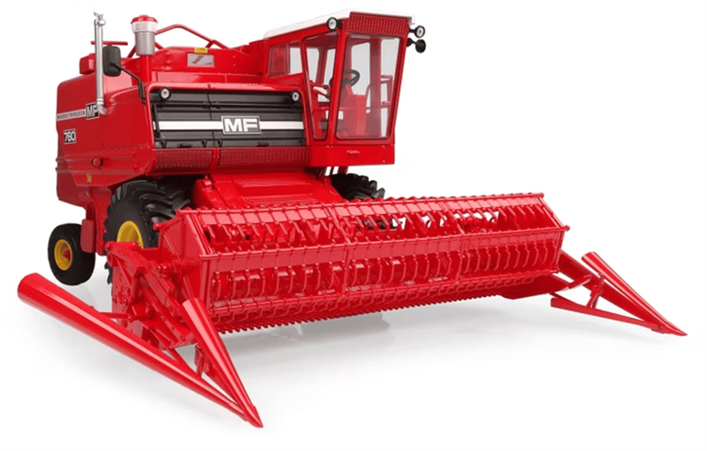 Universal Hobbies UH6329 1/32 Ölçek, Massey Ferguson 760 Biçerdöver, Sergilemeye Hazır Metal Tarımsal Makina Modeli